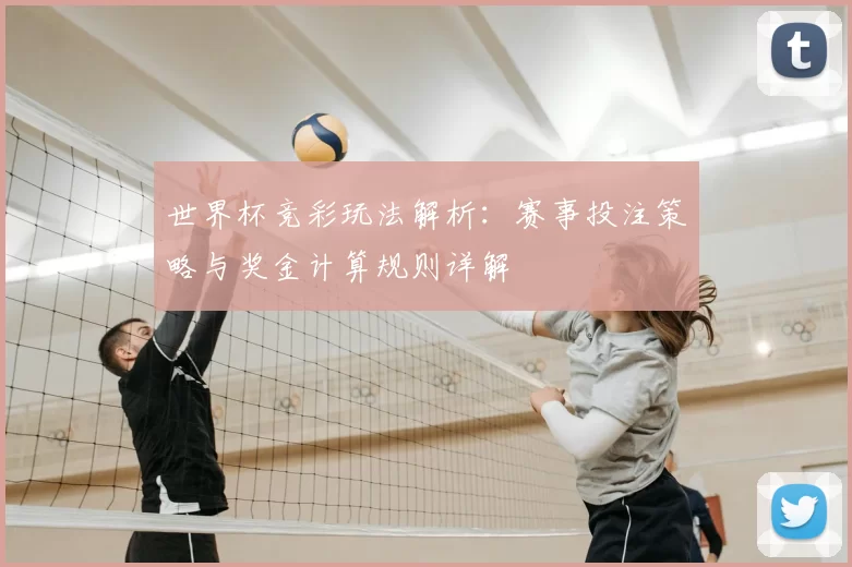 世界杯竞彩玩法解析:赛事投注策略与奖金计算规则详解